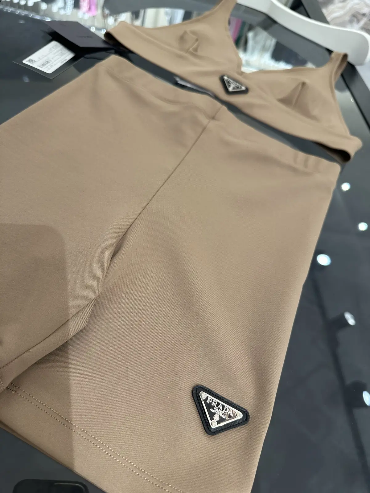 Prada Kahve Bustiyer İkli Takım