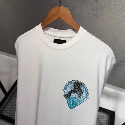 Amiri Baskılı Beyaz Tshirt