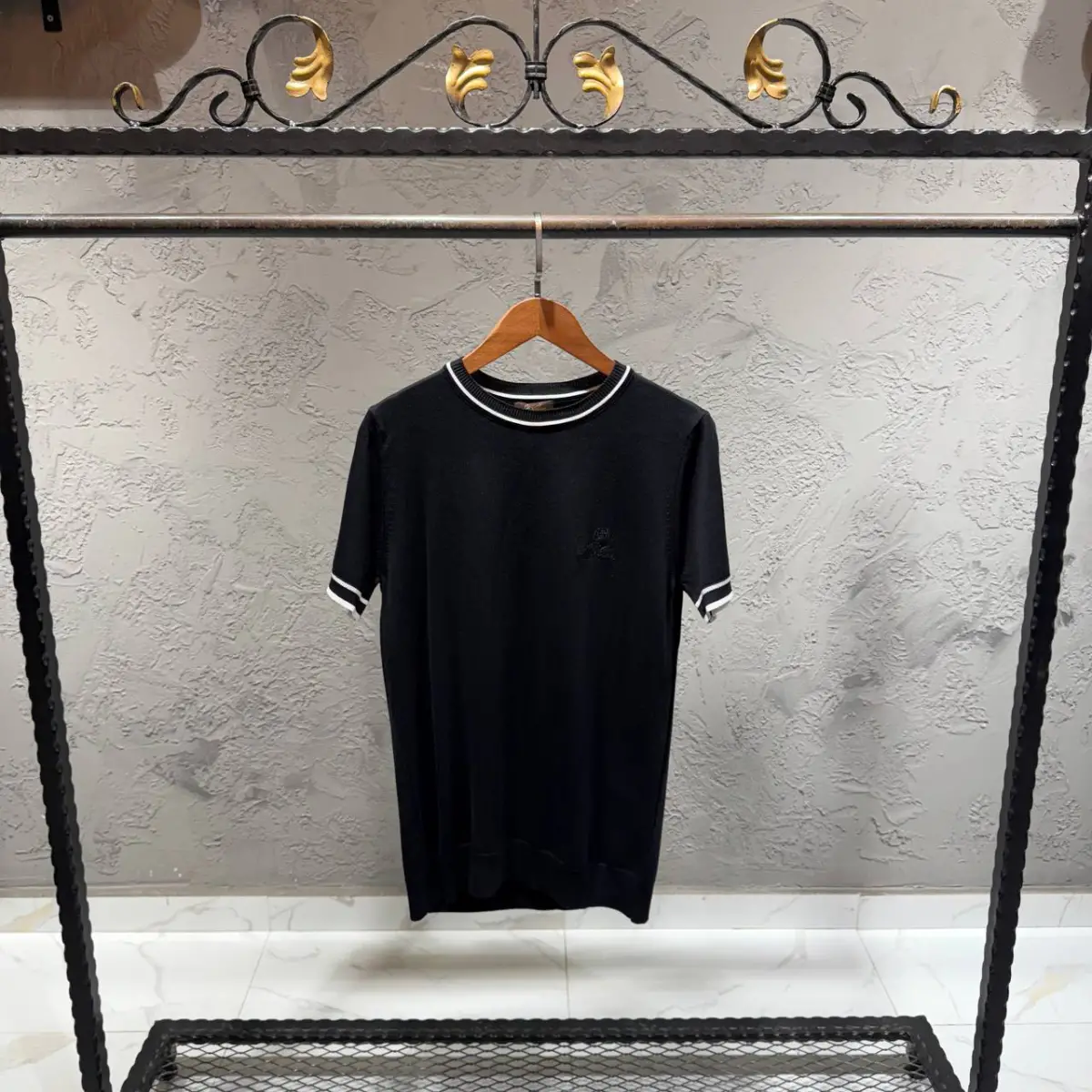 Loro Piana Siyah Triko Tshirt