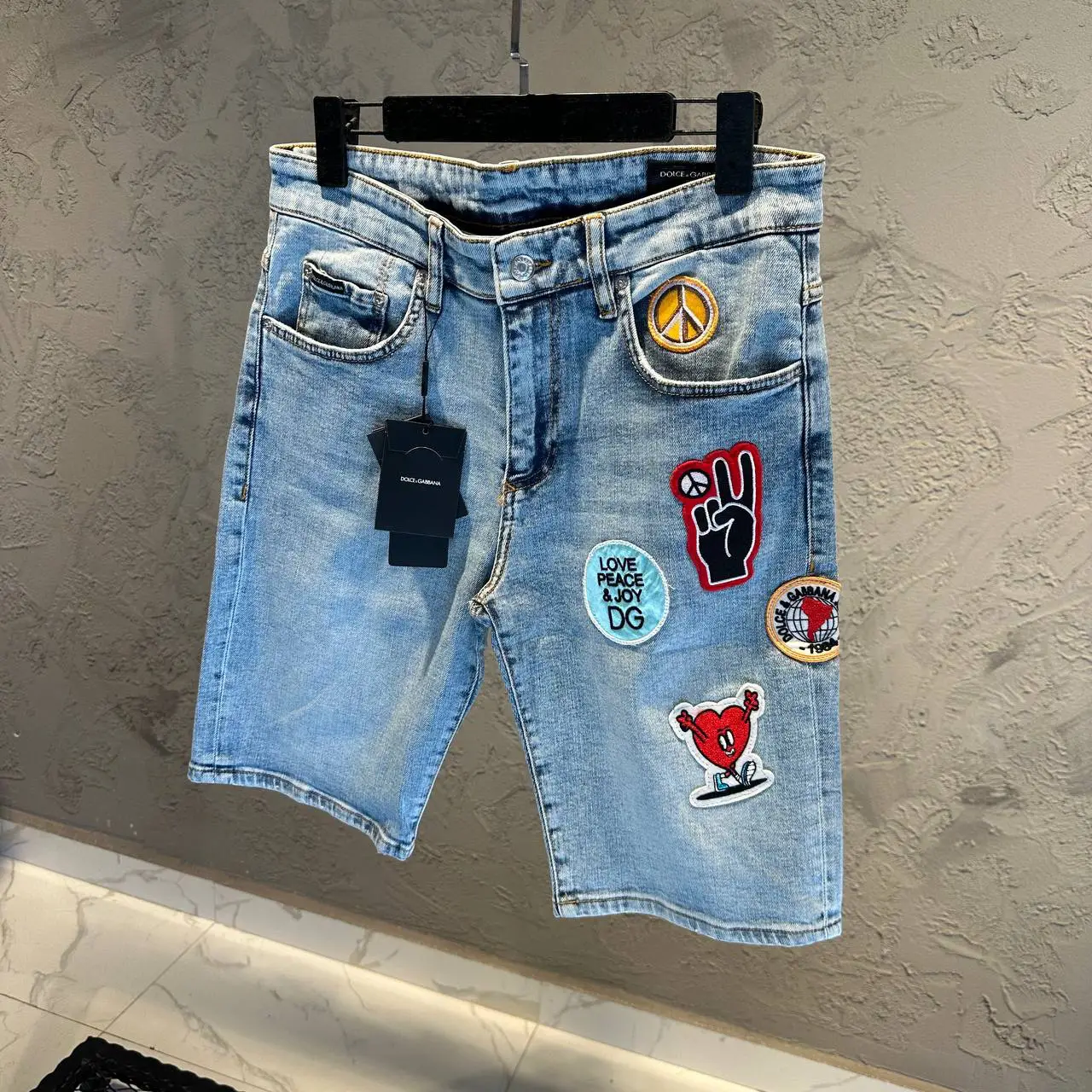 Dolce Gabbana Sticker Detay Kot Short