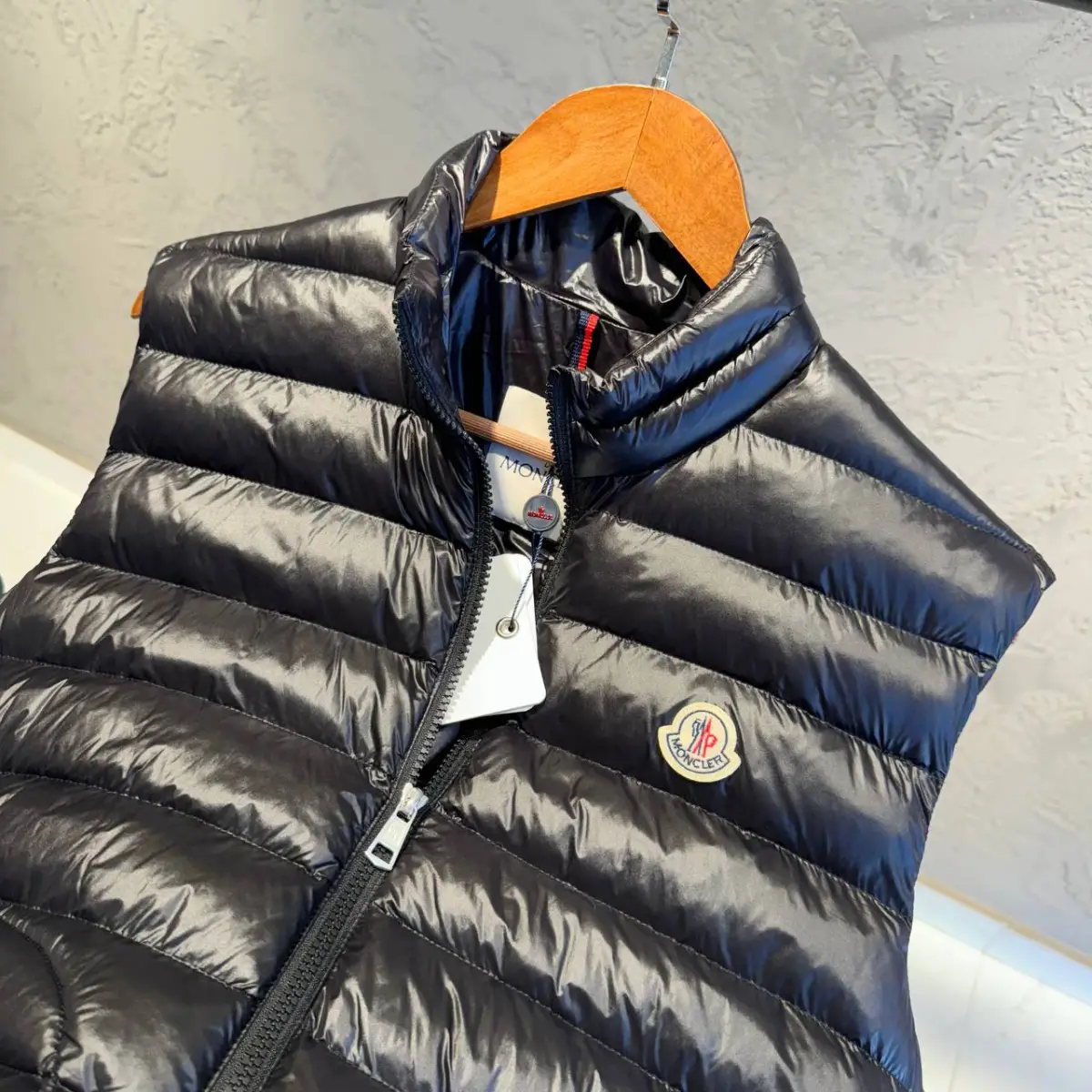 Moncler Siyah Şişme Yelek