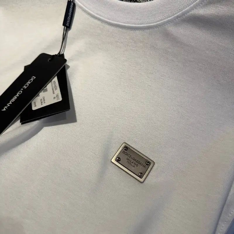 Dolce Gabbana Beyaz Logo Detaylı Tişört