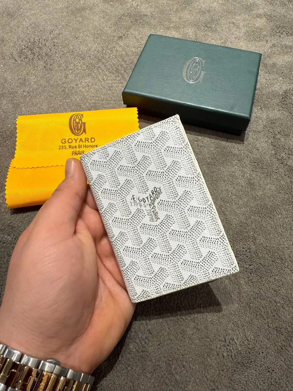 Goyard Beyaz Kartlık Cüzdan