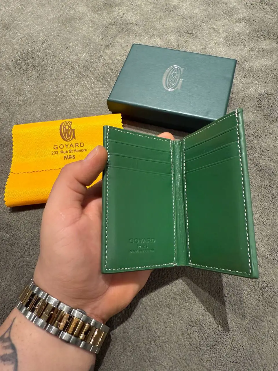 Goyard Yeşil Cüzdan