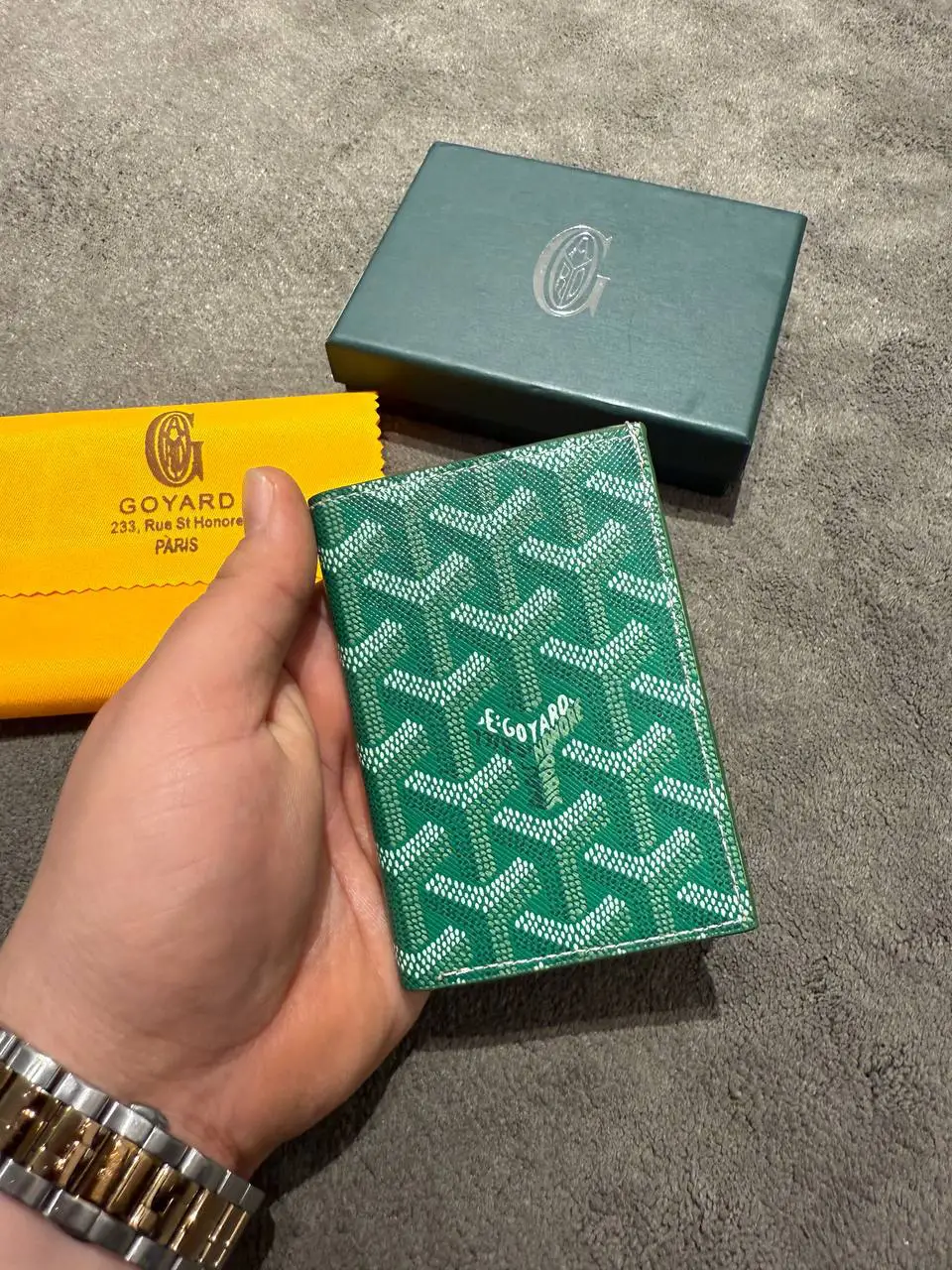 Goyard Yeşil Cüzdan