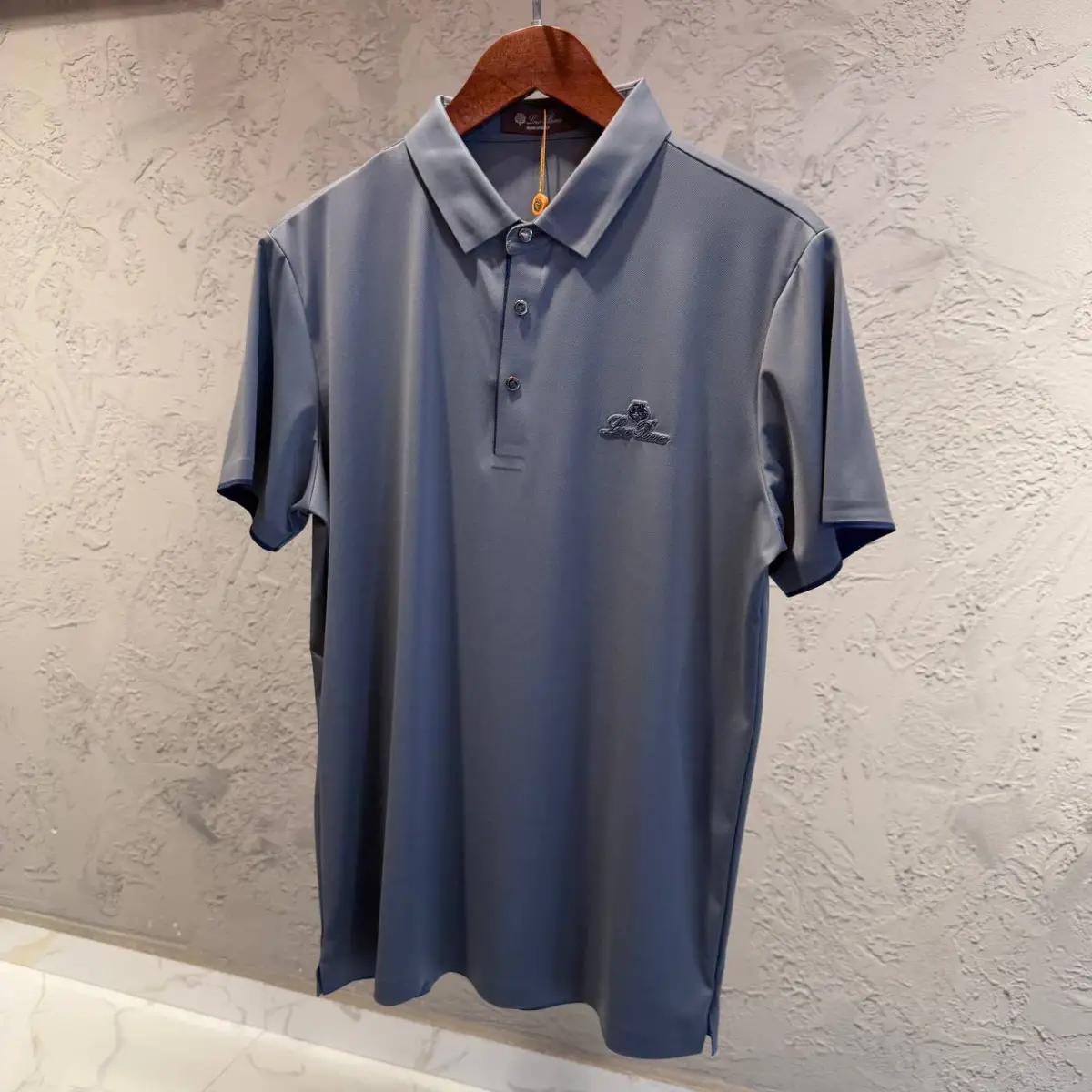 Loro Piana Grey İthal Yakalı Tişört