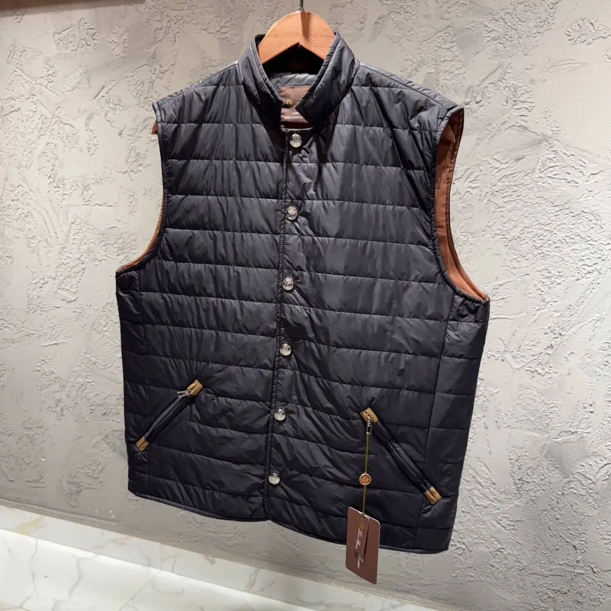 Loro Piana Siyah Kahve Yelek