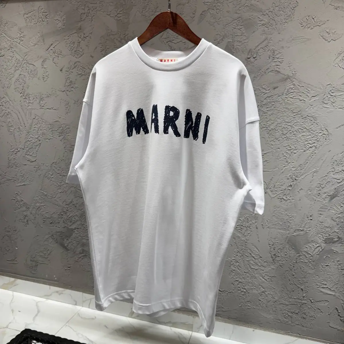 Marni Baskılı Beyaz Tişört