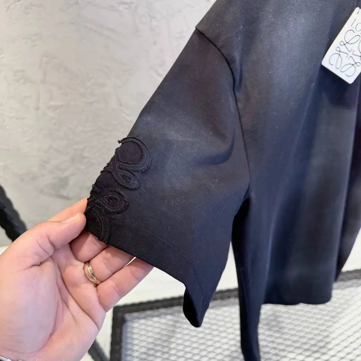 Loewe Siyah Kol Detaylı Tişört