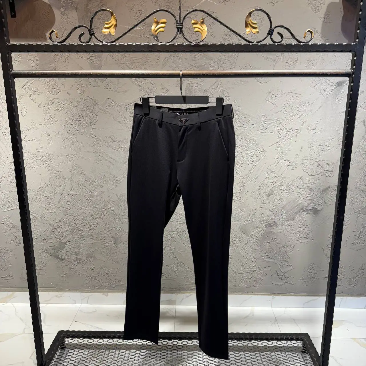 Prada Siyah Logo Detaylı İthal Jogger