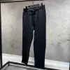 Loro Piana Siyah Keten Pantolon
