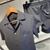Prada Siyah Gömlek Şort Takım