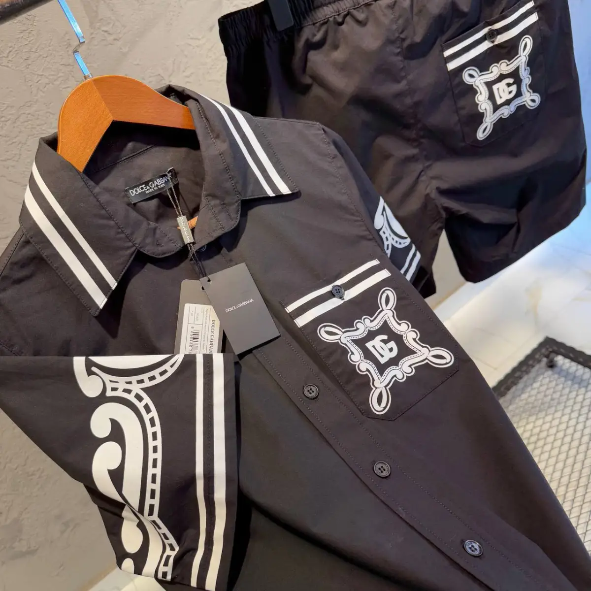 Dolce Gabbana Desenli İkili Takım