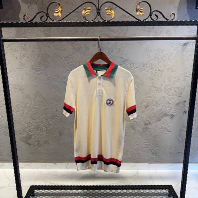 Gucci Desenli Yakalı Triko Tişört
