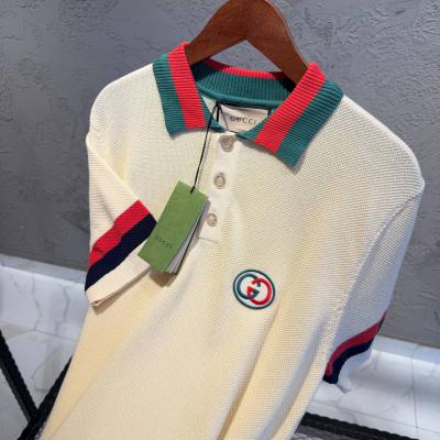 Gucci Desenli Yakalı Triko Tişört
