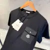 Moncler Siyah Cep Detaylı Tişört