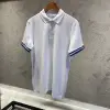 Burberry Beyaz Mavi Şeritli Kol Detay Tişört