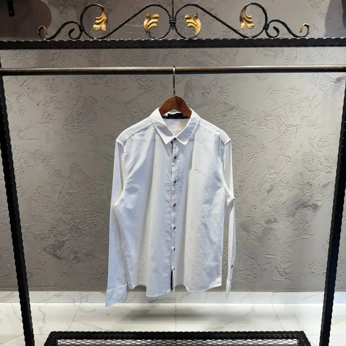 Kiton Beyaz Keten Gömlek