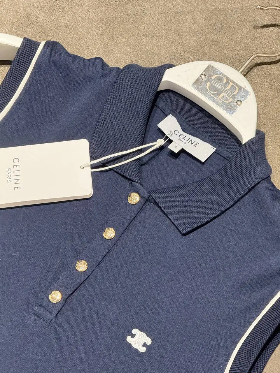 Celine Lacivert Kolsuz Elbise