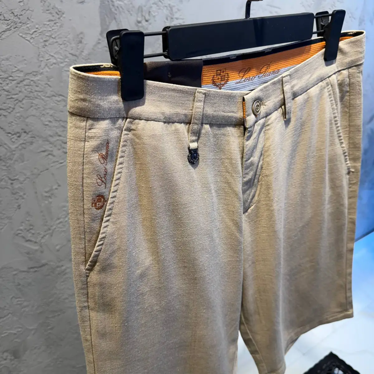 Loro Piana Krem Keten Şort