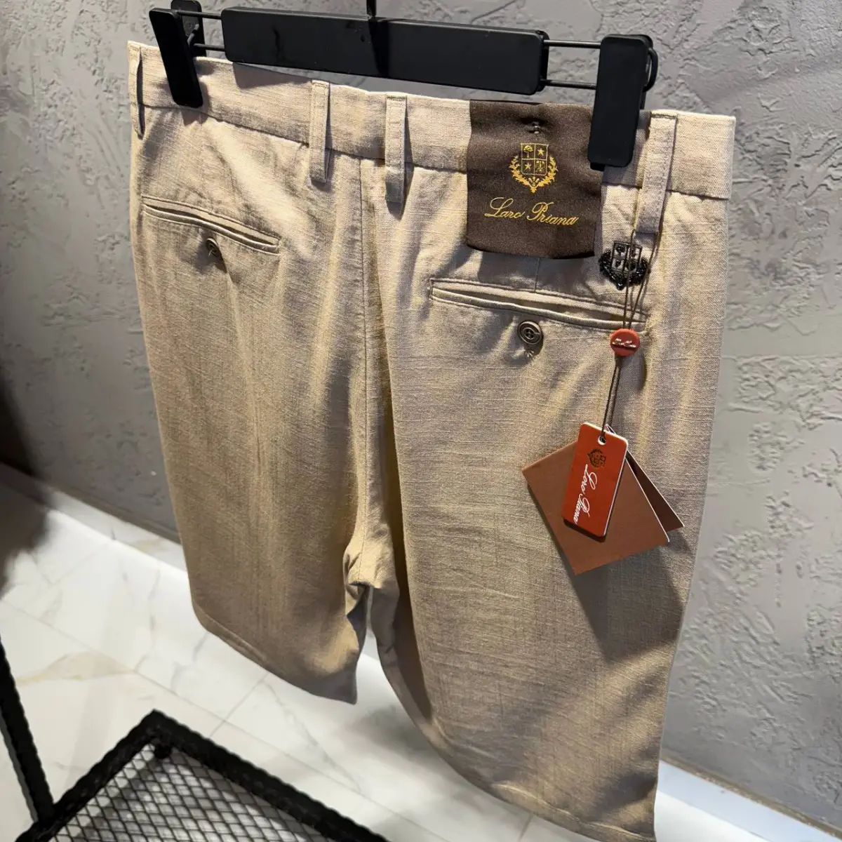 Loro Piana Krem Keten Şort