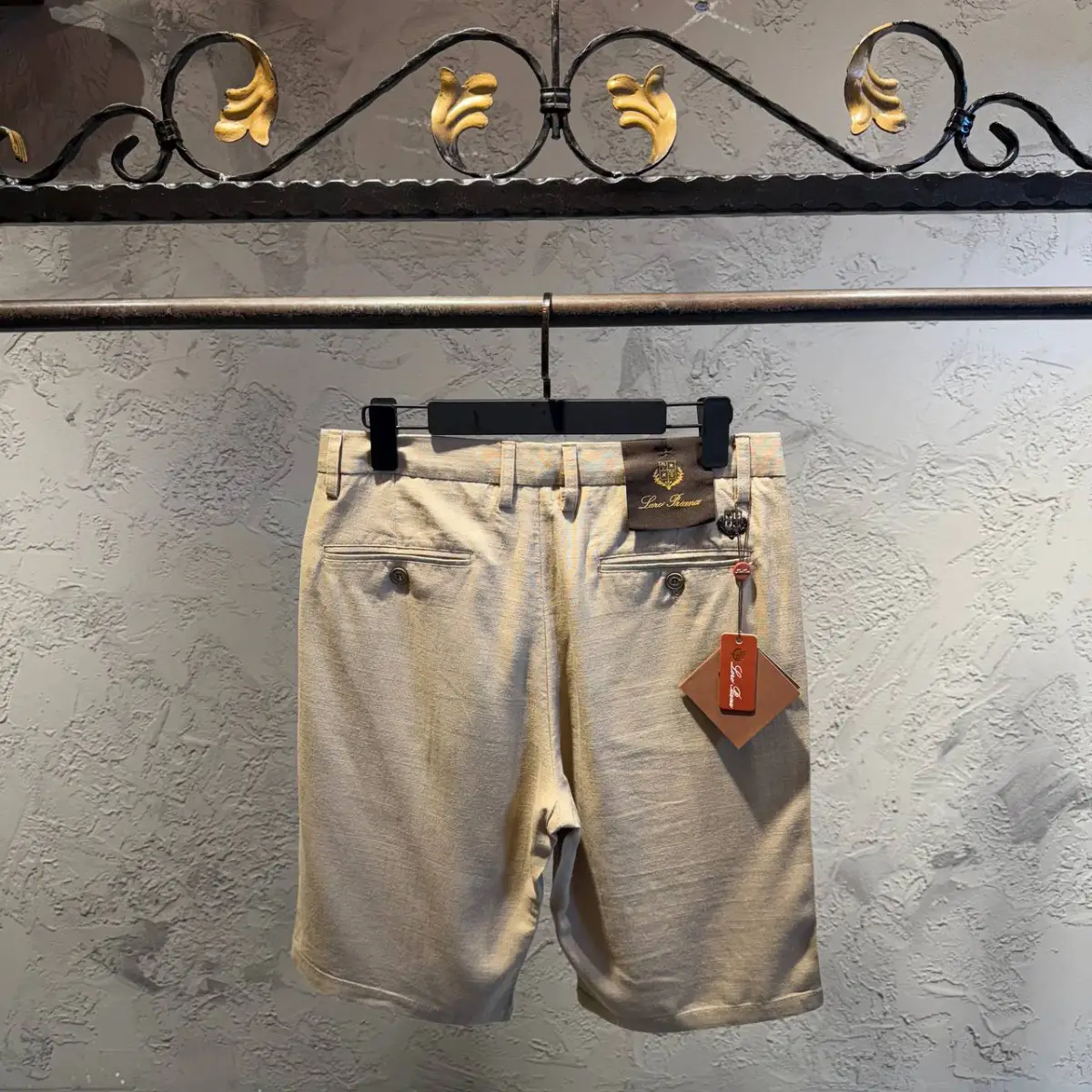 Loro Piana Krem Keten Şort