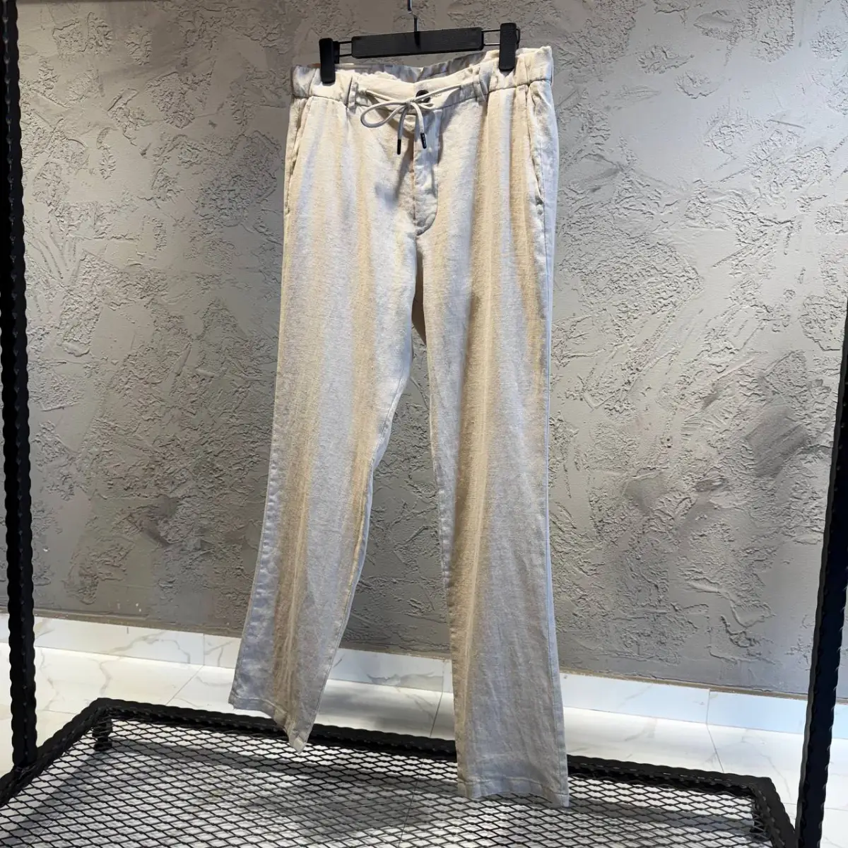 Etro Krem Keten Jogger Pantolon
