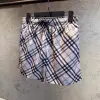 Burberry Desenli Krem Deniz Şortu