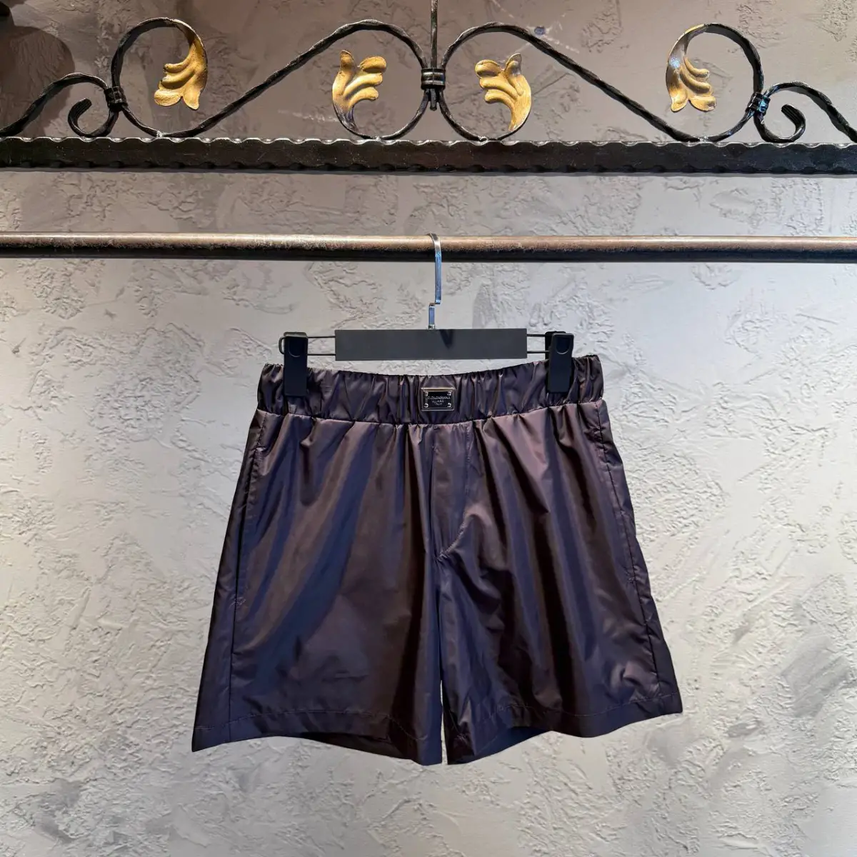 Dolce Gabbana Bordo Logo Detay Deniz Şortu