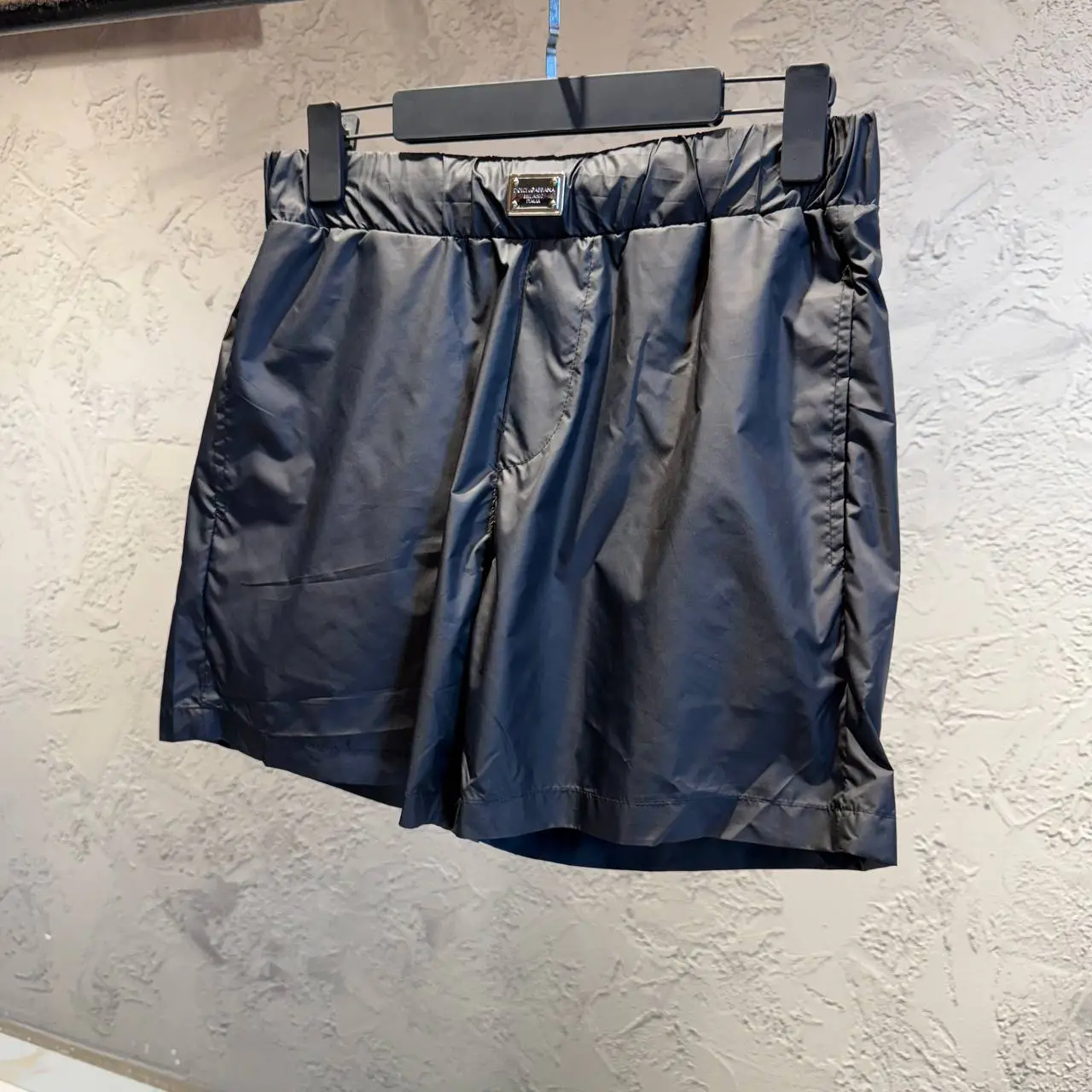 Dolce Gabbana Siyah Logo Detaylı Deniz Şortu