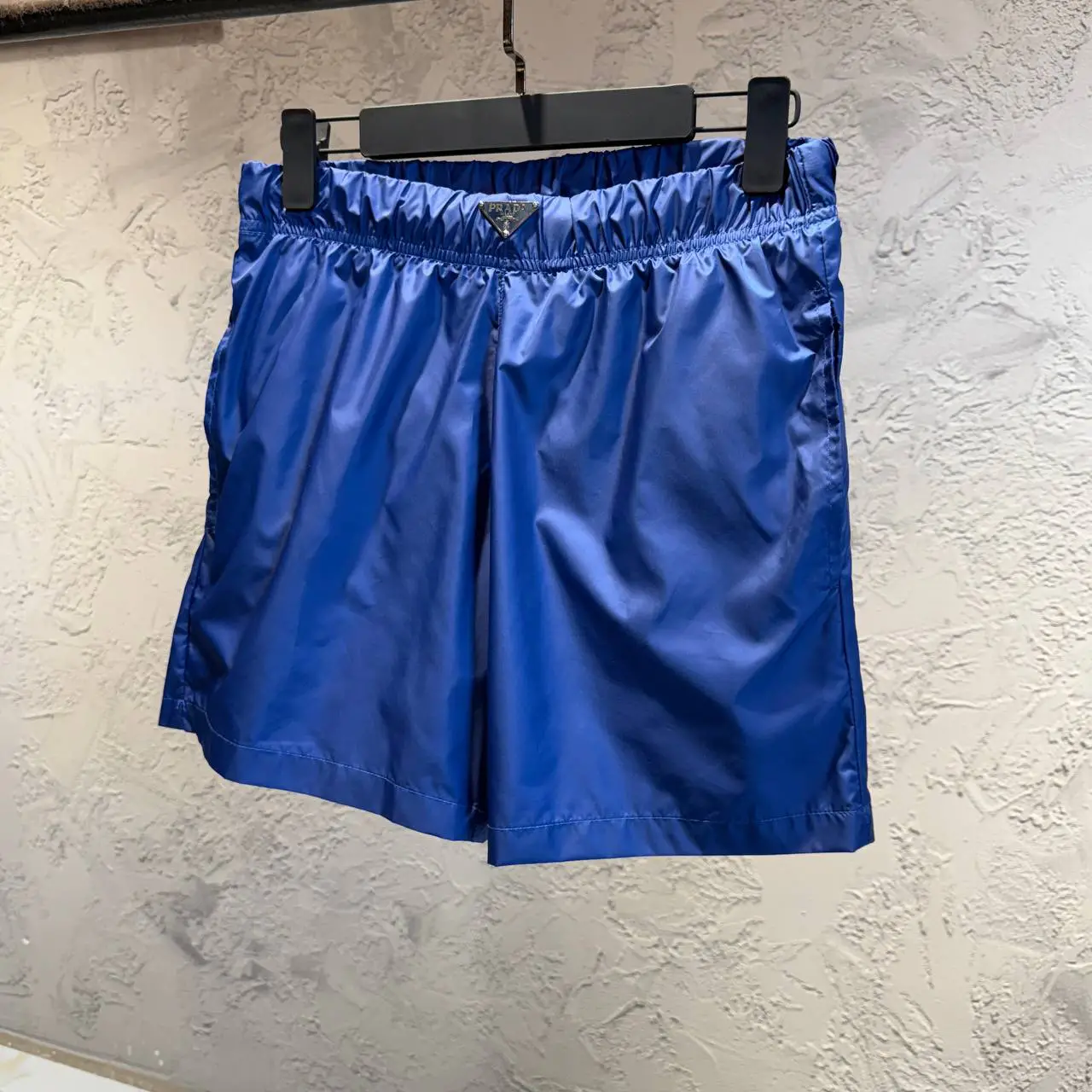 Prada Lacivert Logo Detay Deniz Şortu