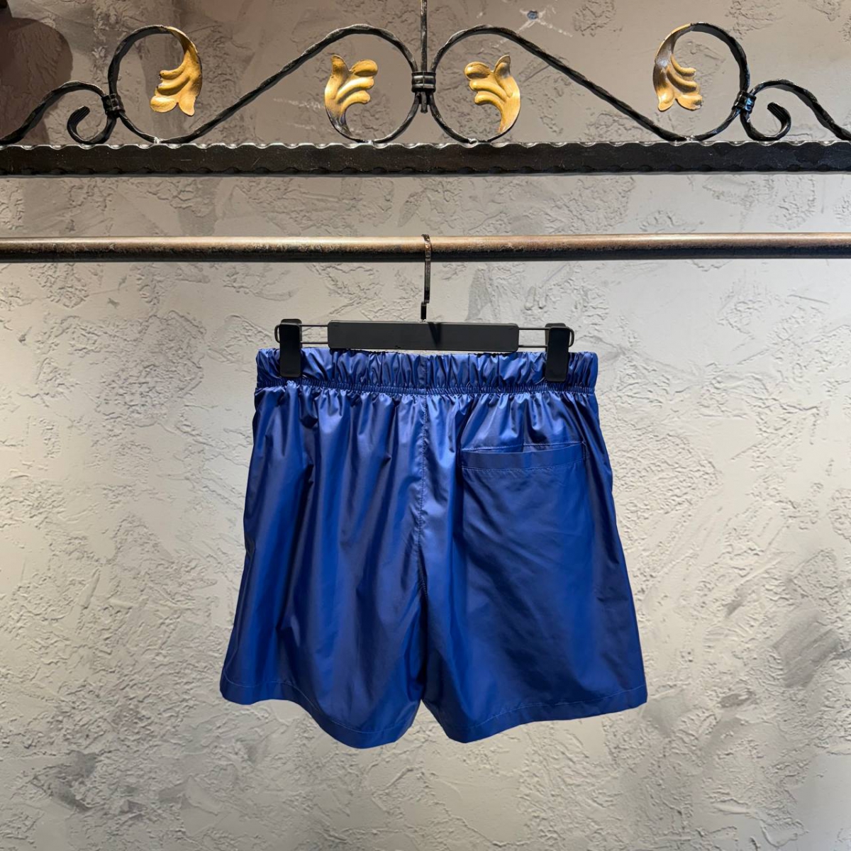 Prada Lacivert Logo Detay Deniz Şortu