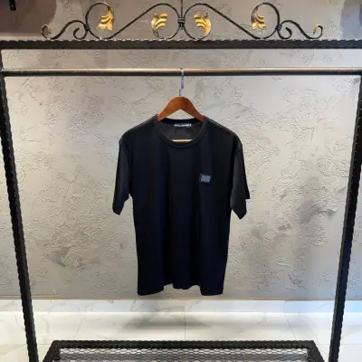 Dolce Gabbana Logo Detaylı Siyah Tişört