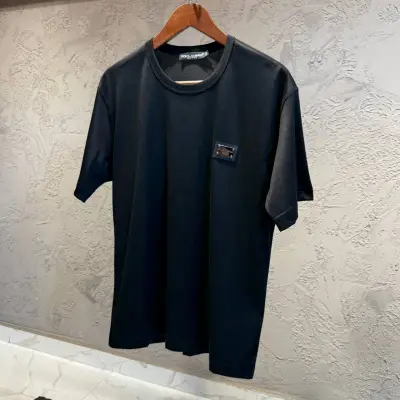 Dolce Gabbana Logo Detaylı Siyah Tişört
