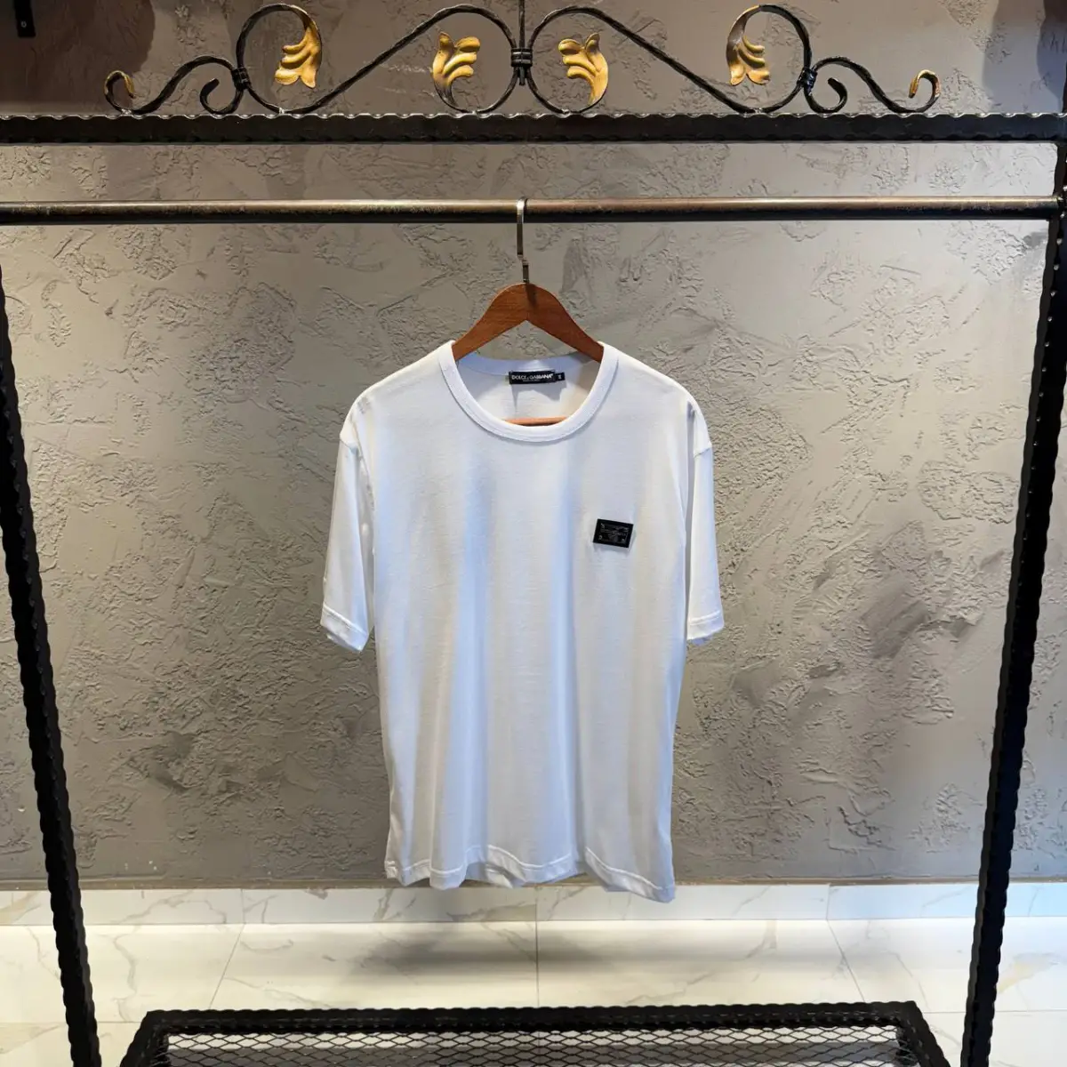 Dolce Gabbana Logo Detaylı Beyaz Tişört