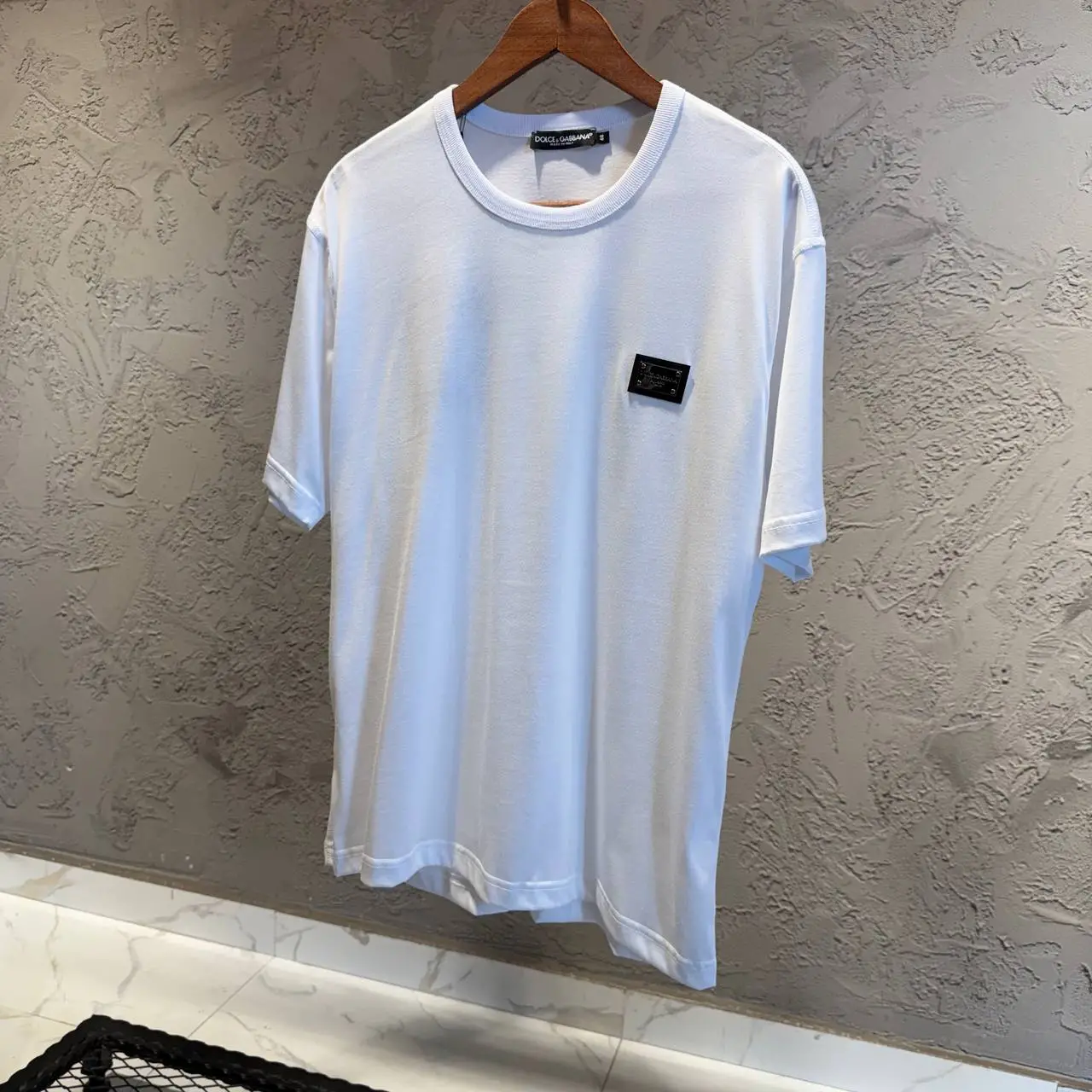 Dolce Gabbana Logo Detaylı Beyaz Tişört