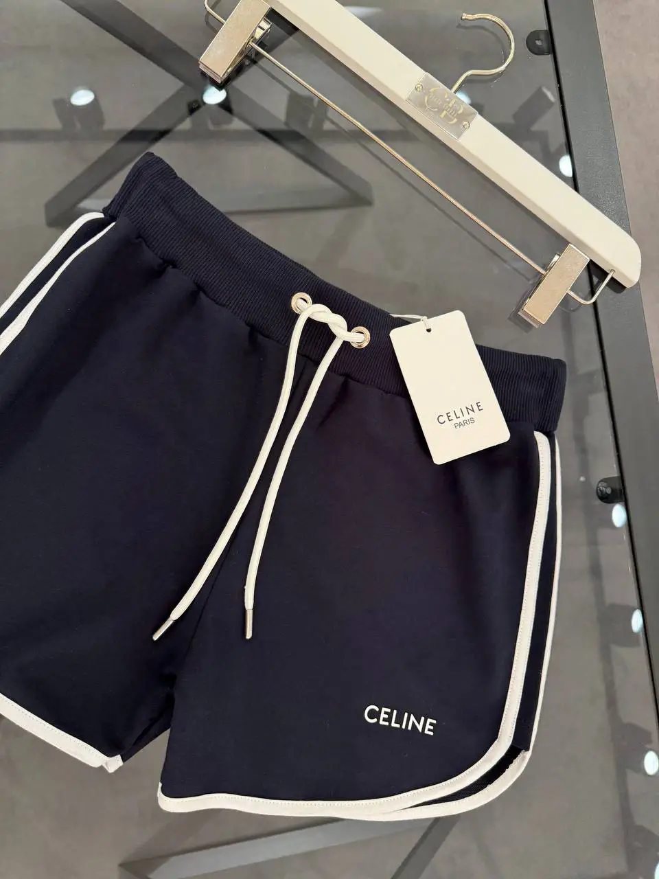 Celine Lacivert Mini Şort