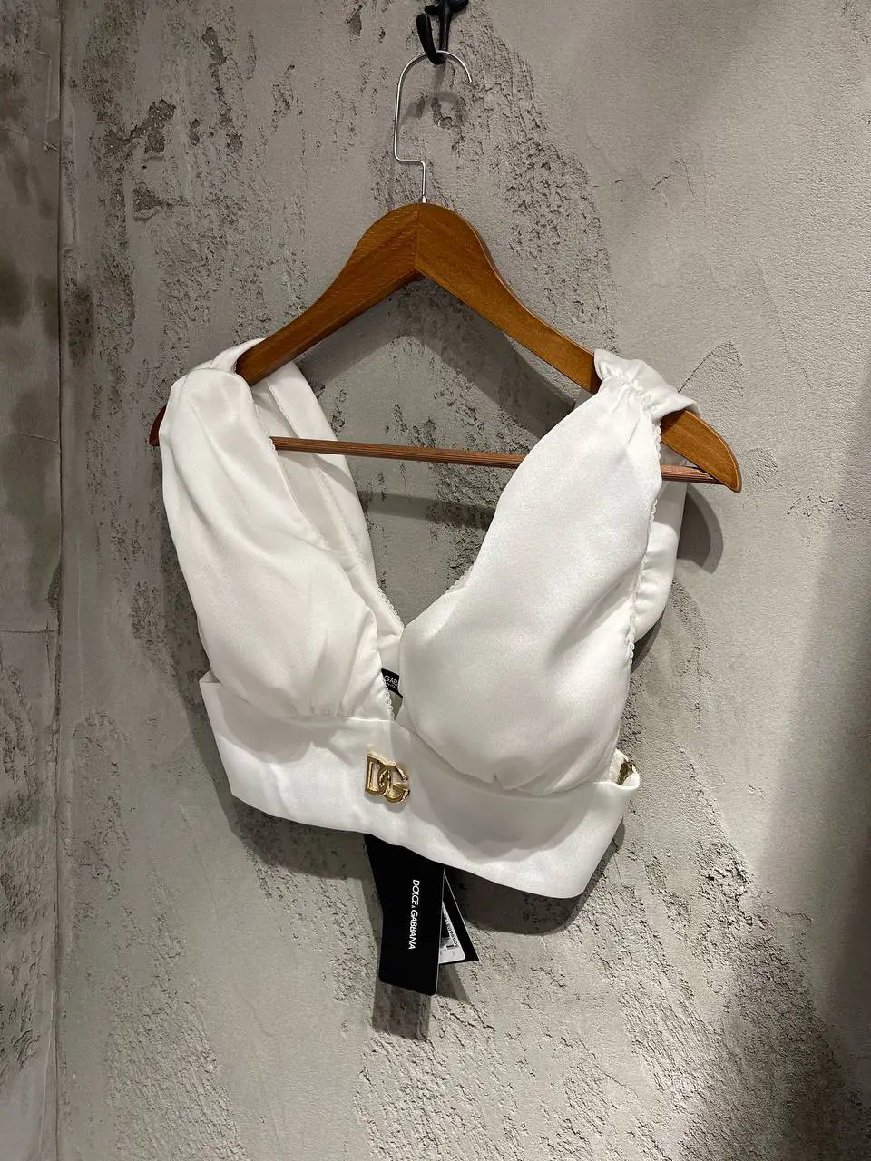 Dolce Gabbana Gold Logo Crop