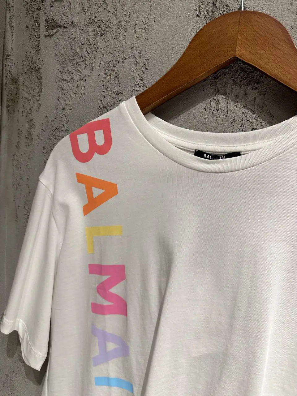 Balmain Baskılı Beyaz Tişört