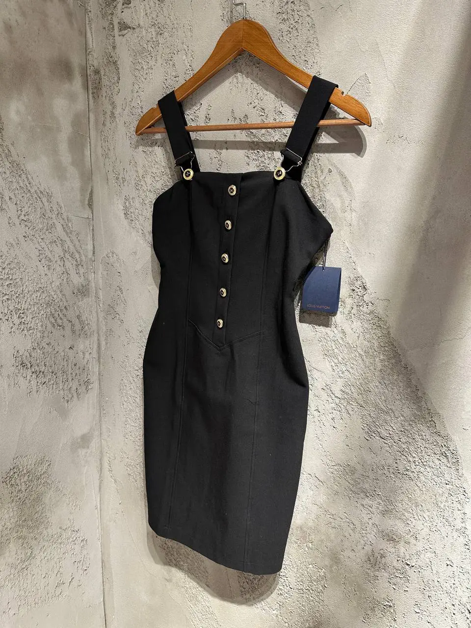 Louis Vuitton Siyah Askılı Elbise