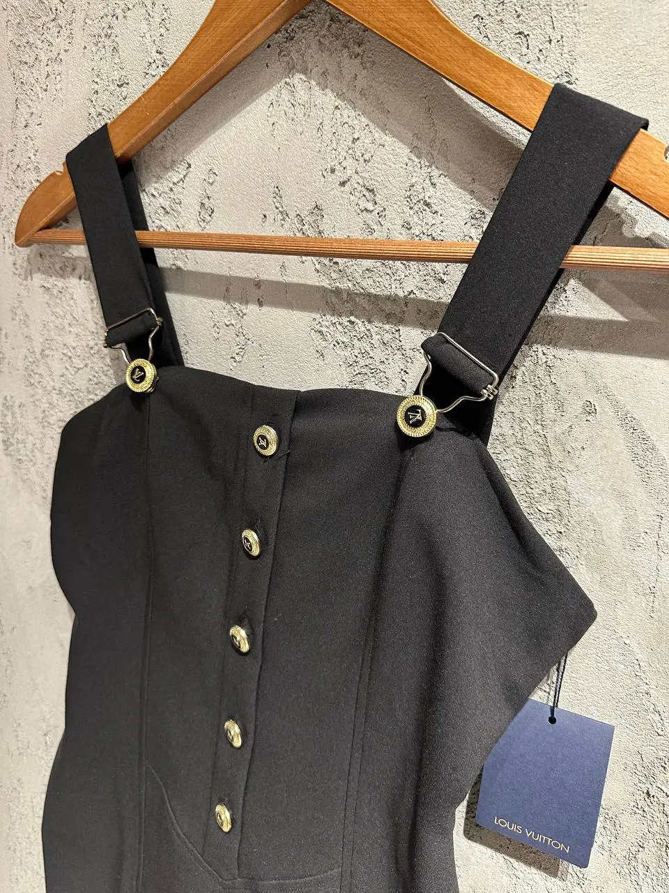 Louis Vuitton Siyah Askılı Elbise