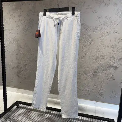 Etro Beyaz Keten Pantolon