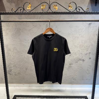 Dolce Gabbana Siyah Gold Logo Detay Tişört