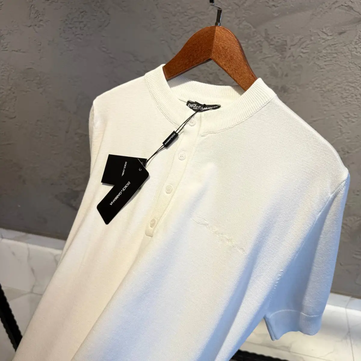 Dolce Gabbana Beyaz Triko Tişört