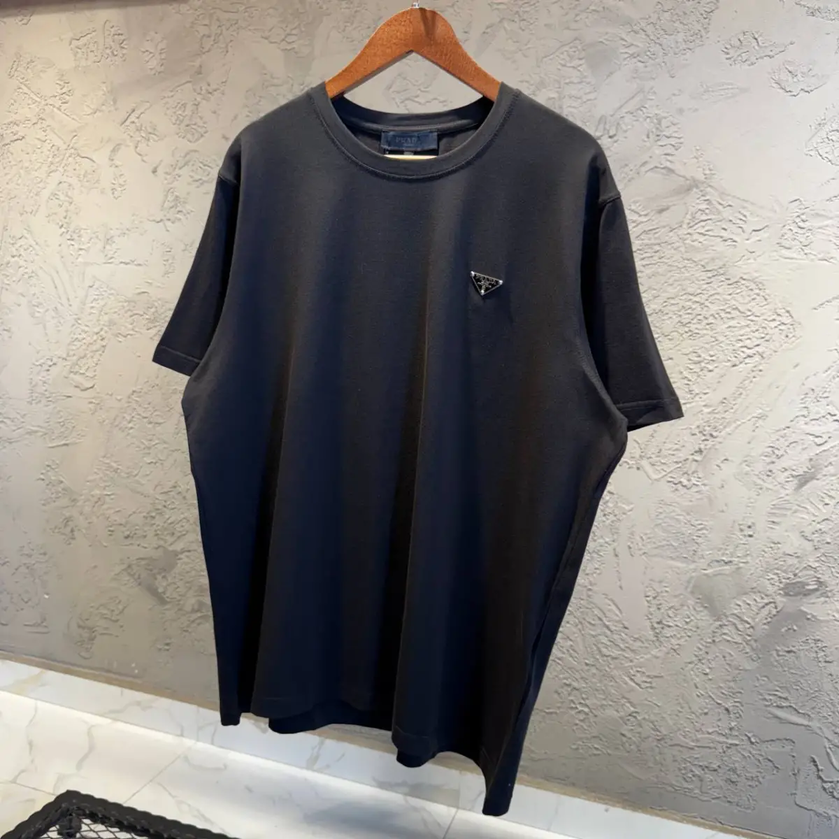 Prada Siyah Battal Beden Tişört