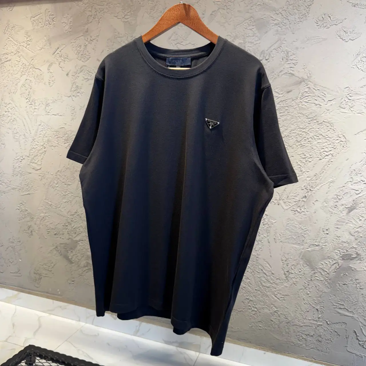 Prada Siyah Battal Beden Tişört
