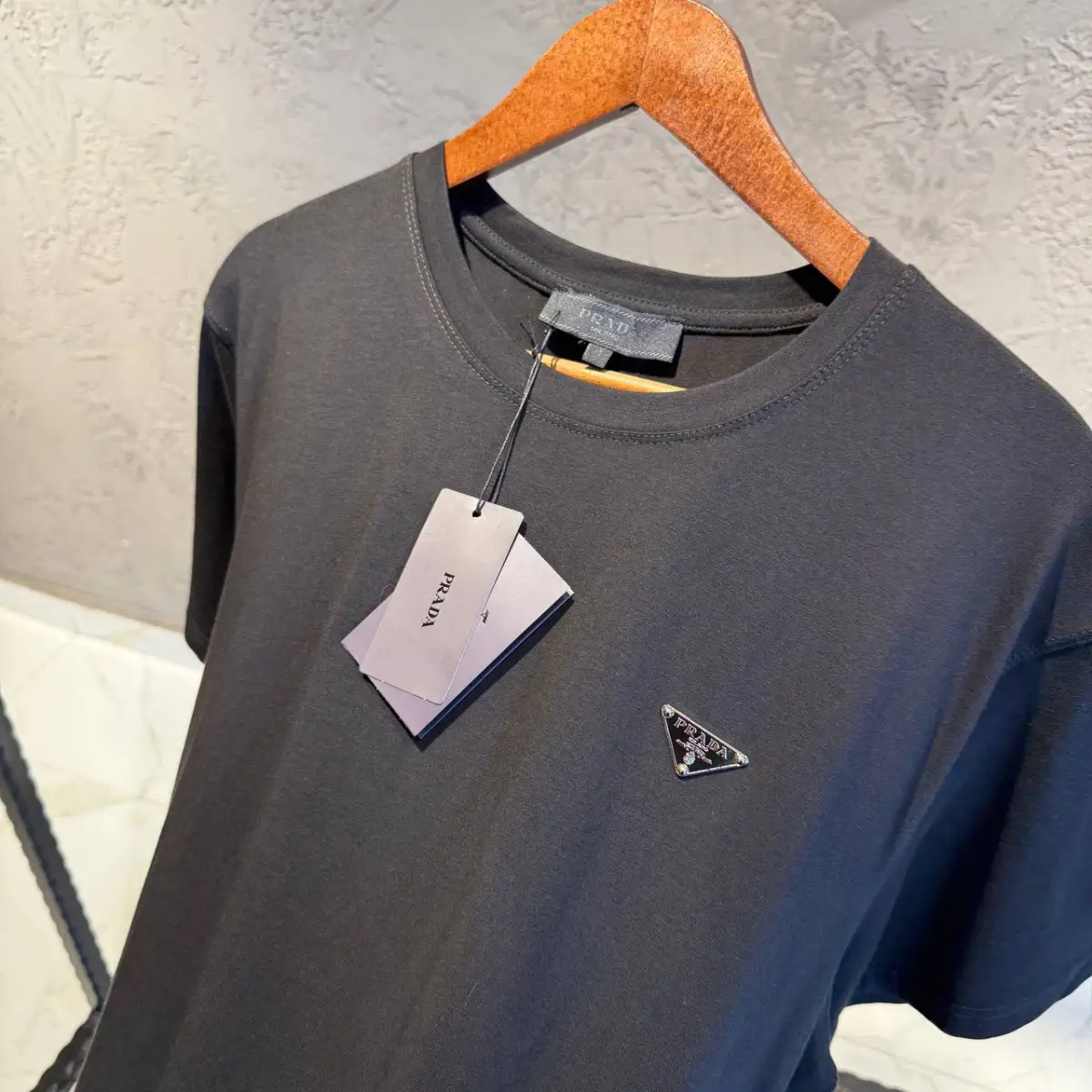 Prada Siyah Battal Beden Tişört