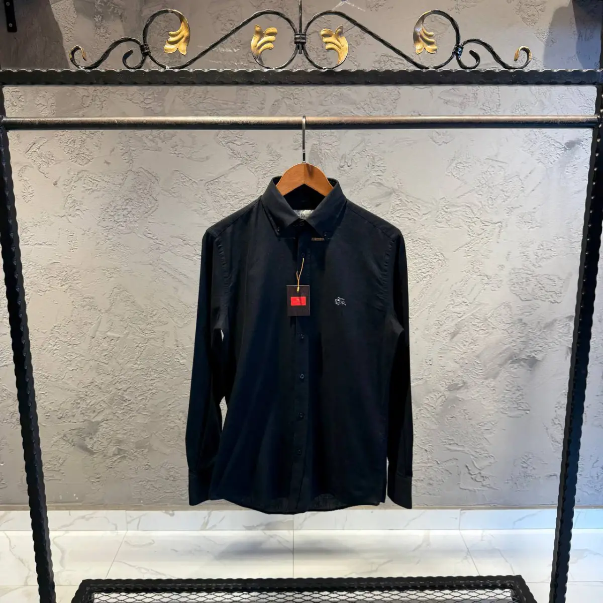 Etro Siyah Keten Gömlek