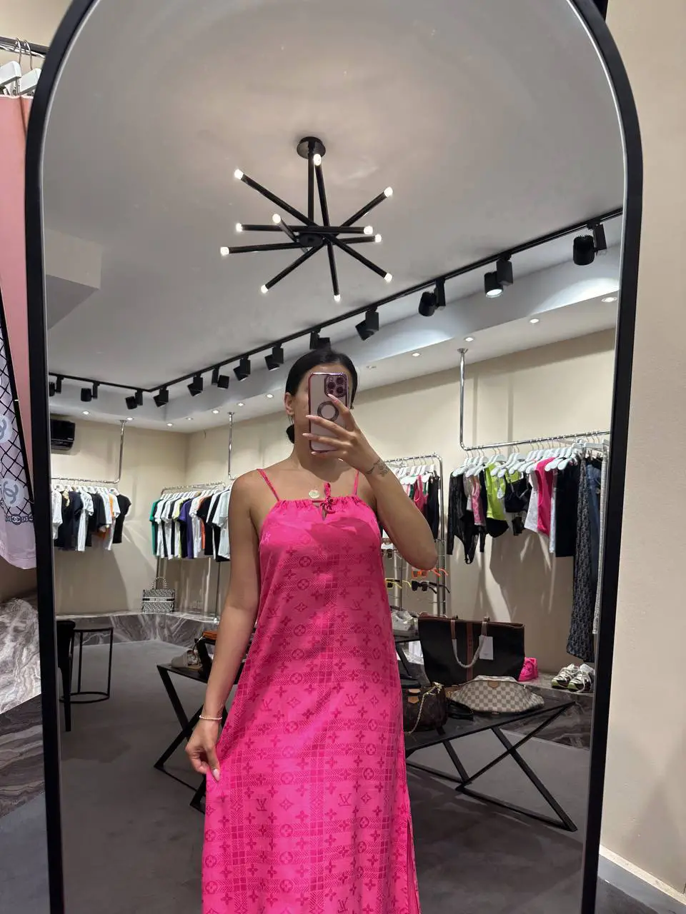 Louis Vuitton Pembe Tunik Elbise