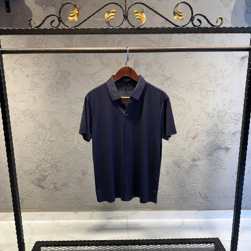 Zegna Lacivert İthal Gömlek Tişört